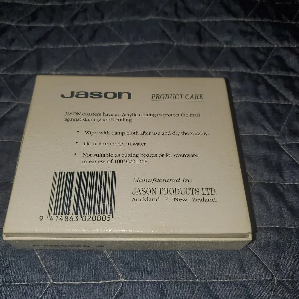 Vintage Jason Canberra Scenic Cork Back Coasters Set of 6 Boxed Australia